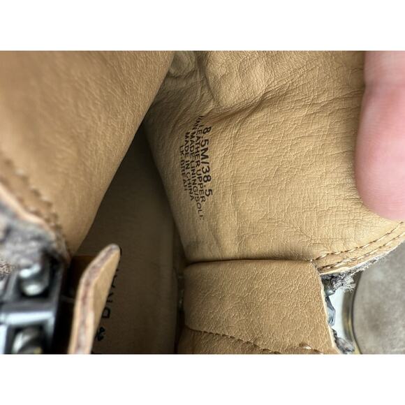 Lucky Brand Women’s Ankle Taupe Tan Suede Almond Toe Booties Size 8.5 - Picture 9 of 10